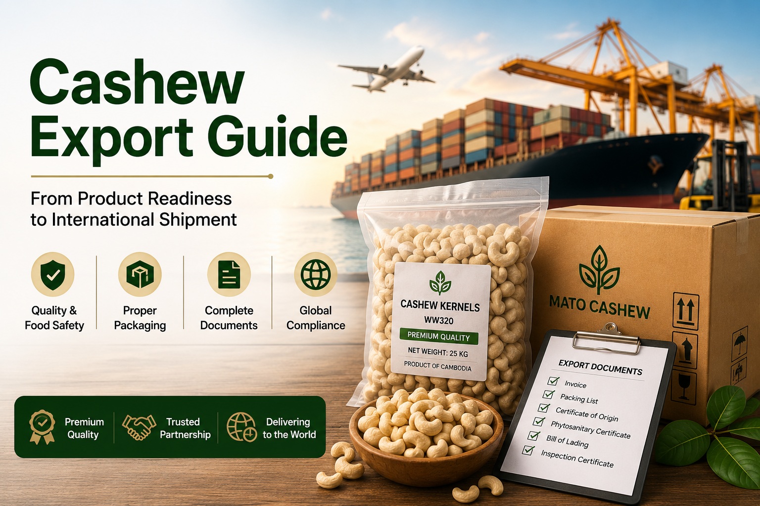Cashew Export Guide: From Product Readiness to International Shipment